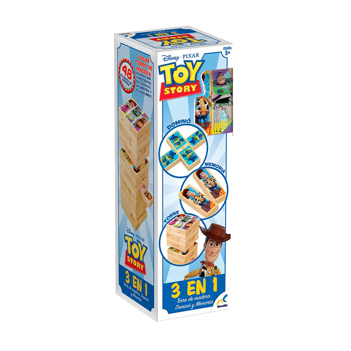 JUEGO DE MESA TOY STORY TORRE DE JUEGOS 3 EN 1 - 3