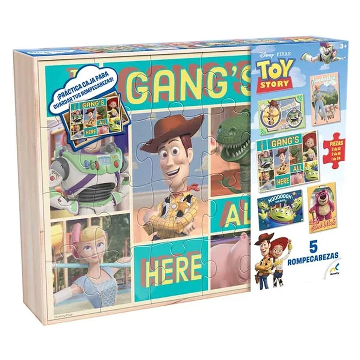 PUZZLE TOY STORY 5 EN 1 DE MADERA  - 2