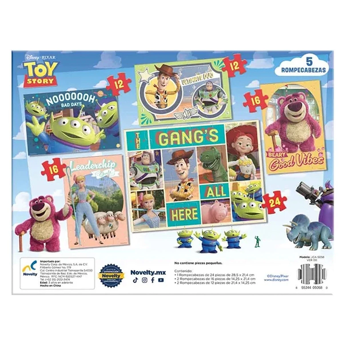 PUZZLE TOY STORY 5 EN 1 DE MADERA  - 4