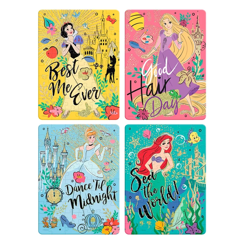 PUZZLE IMEXPORTA PRINCESAS DISNEY 4 EN 1 60 PIEZAS - 2