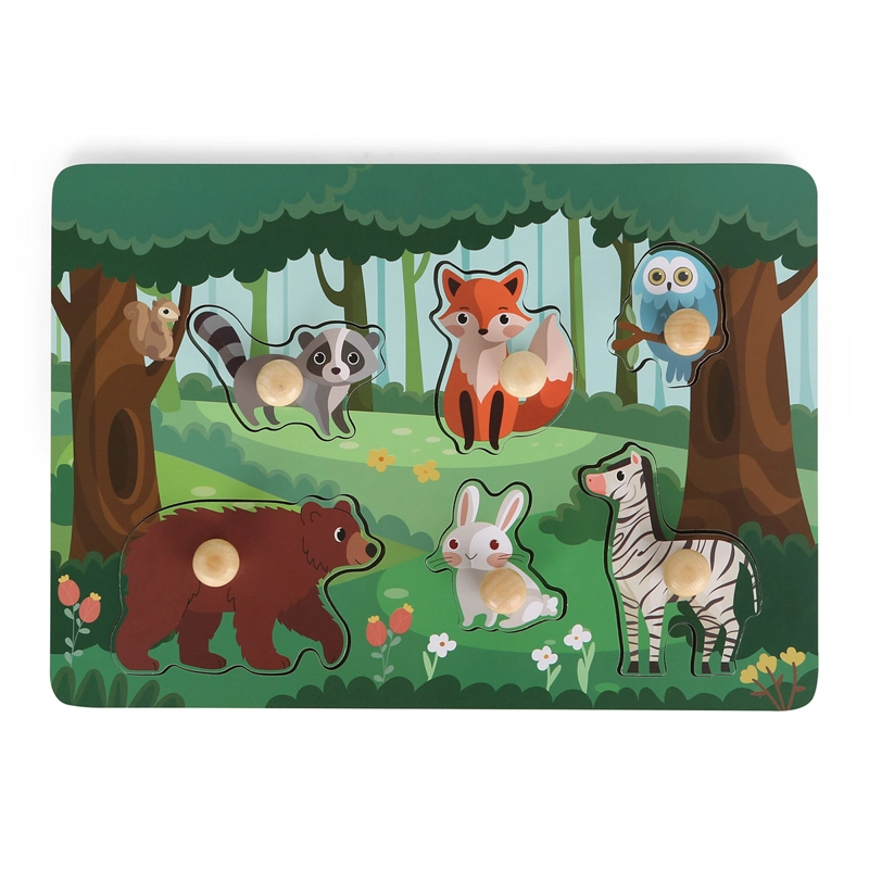 PUZZLE EDUFUN ENCAJE DE MADERA JUNGLA