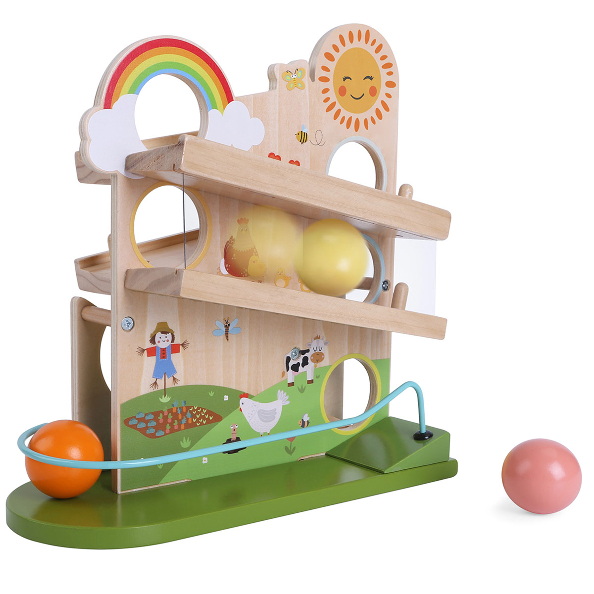 JUGUETE DE MADERA EDUFUN CIRCUITO DE PELOTAS