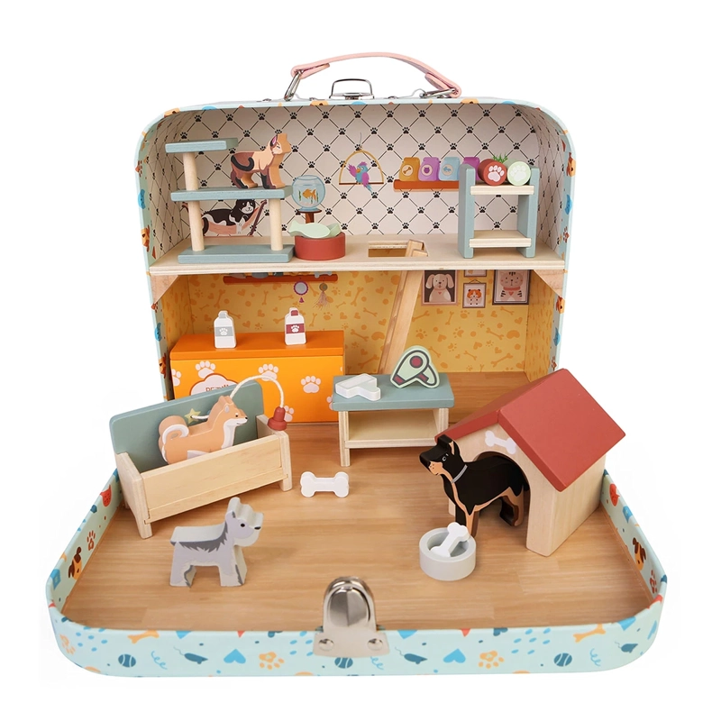 SET DE JUEGO EDUFUN MASCOTAS EN MALETA 23 ACCESORIOS - 1