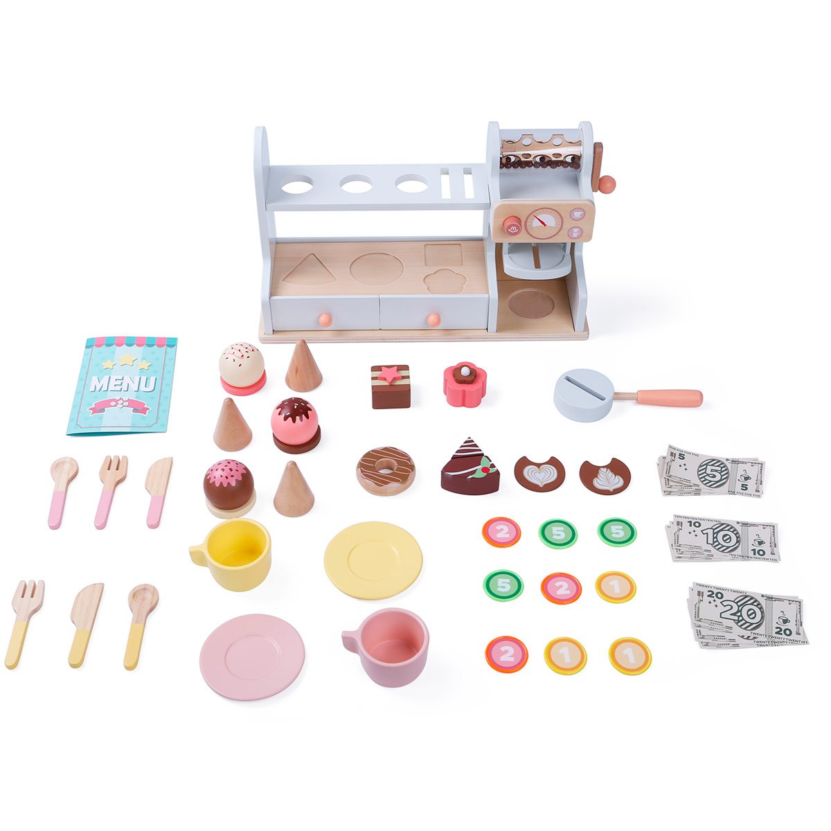 JUGUETE DE MADERA EDUFUN HELADERÍA Y CAFERTERÍA  - 3