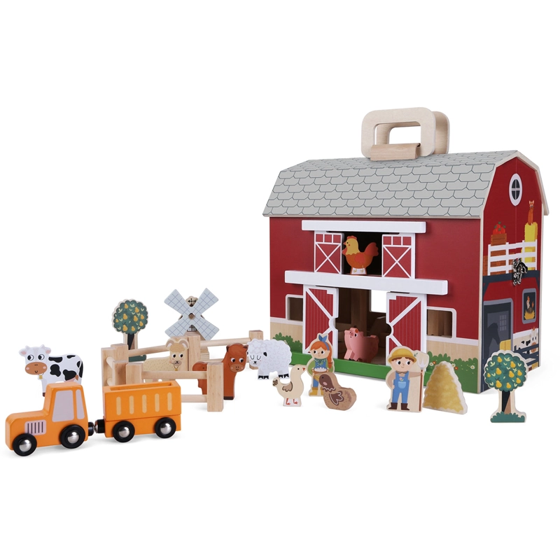 SET DE JUEGO EDUFUN GRANJA DE MADERA