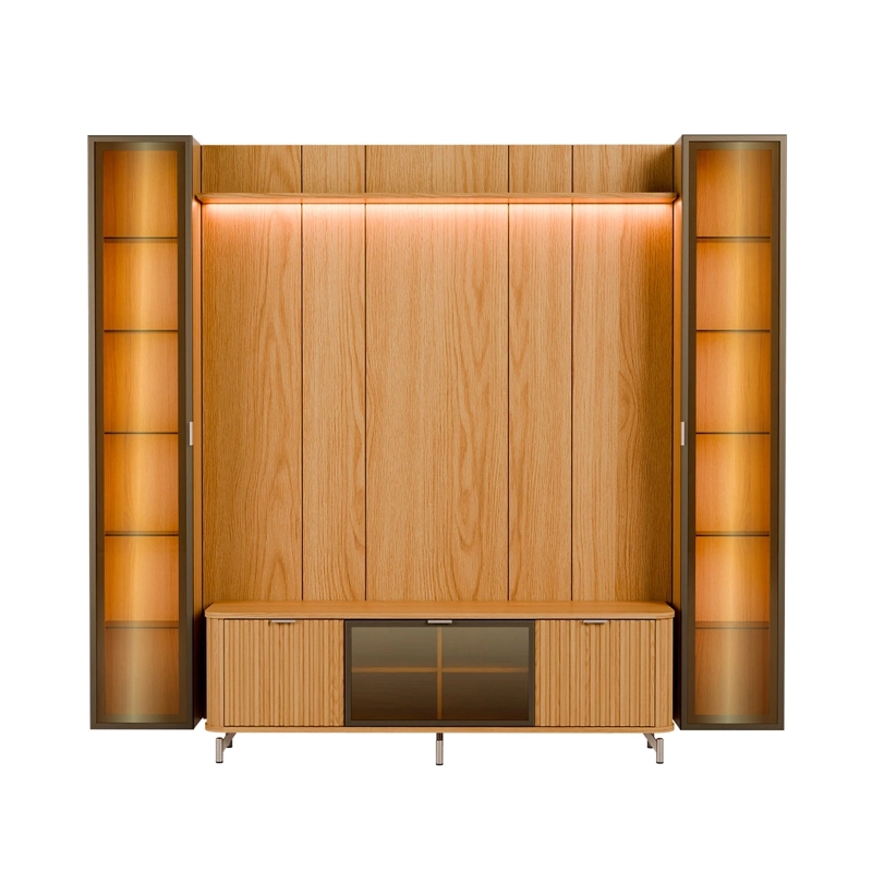 RACK PANEL DECOCASA NEON FLOAT LED 1.8 + 2 VITRINAS 1 PUERTA - 2