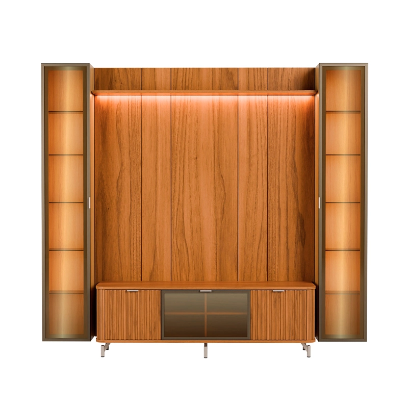 RACK PANEL DECOCASA NEON FLOAT LED 2.2 + 2 VITRINAS 1 PUERTA - 2