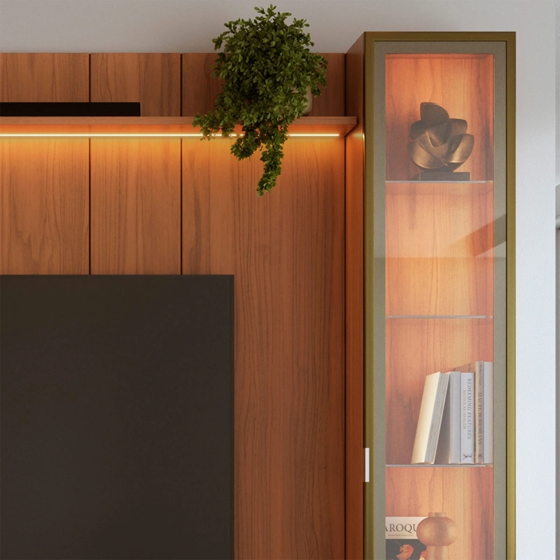 RACK PANEL DECOCASA NEON FLOAT LED 2.2 + 2 VITRINAS 1 PUERTA - 4
