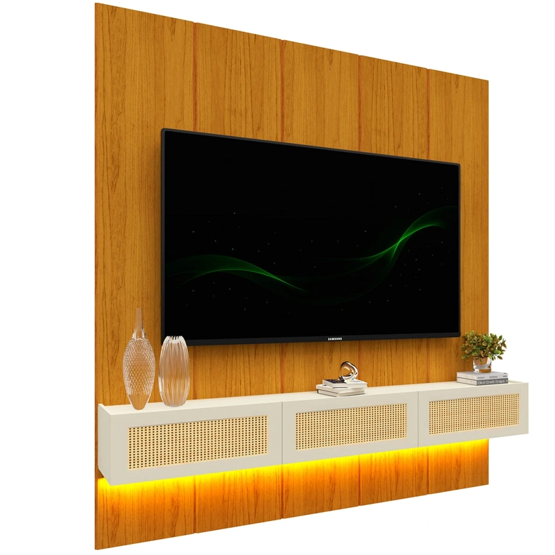 HOME RACK DECOCASA REALCE NATIVE RATAN 2.2 CAFÉ - 3
