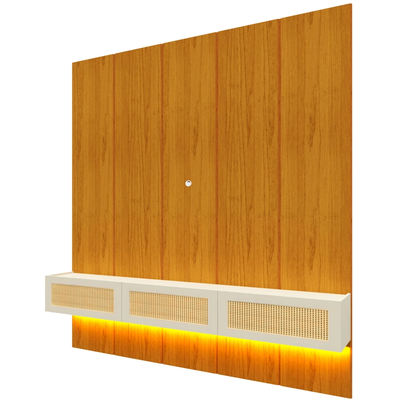 HOME RACK DECOCASA REALCE NATIVE RATAN 2.2 CAFÉ - 5