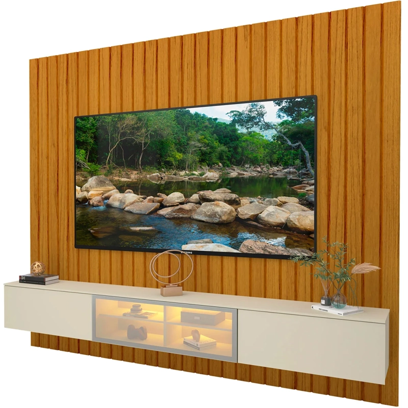 HOME RACK DECOCASA MAJESTADE LUMINARE LED 2.3 CAFÉ - 3
