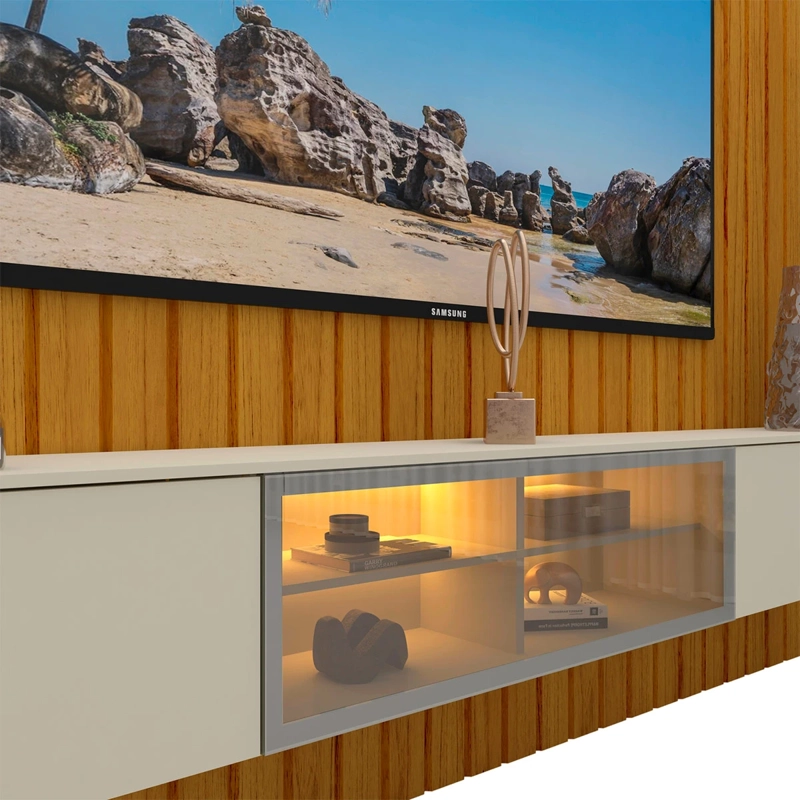 HOME RACK DECOCASA MAJESTADE LUMINARE LED 2.3 CAFÉ - 5