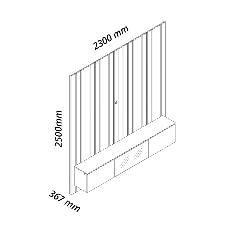 HOME RACK DECOCASA MAJESTADE LUMINARE LED 2.3 CAFÉ - 7