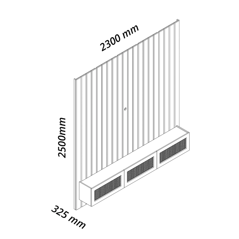 HOME RACK DECOCASA MAJESTADE NATIVE 2.3 CAFÉ - 6
