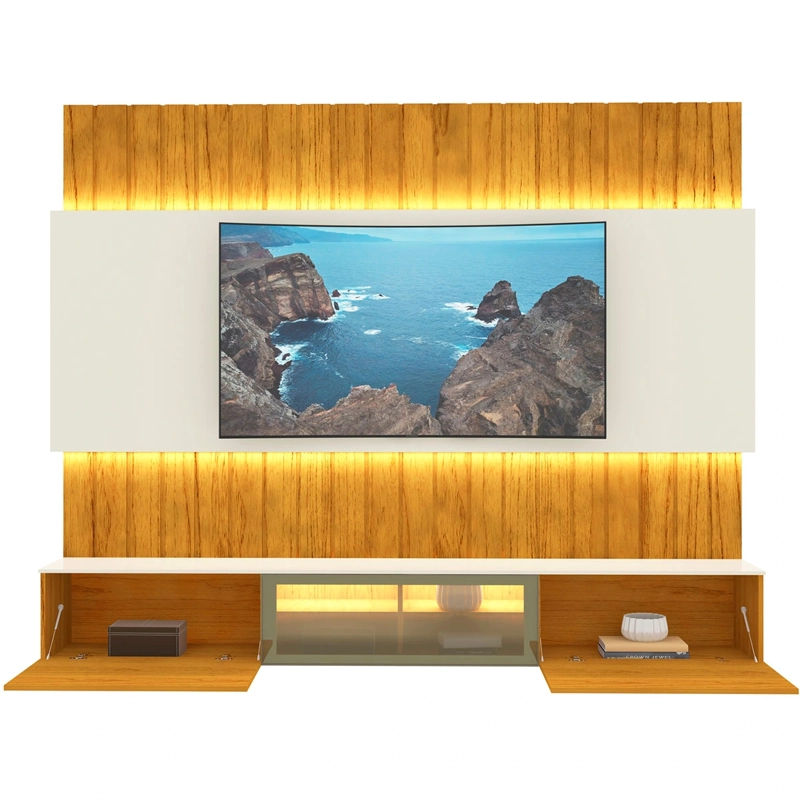 HOME RACK DECOCASA SOBERANO LED 2.6 CAFÉ - 2