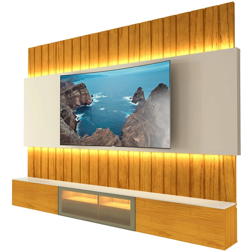 HOME RACK DECOCASA SOBERANO LED 2.6 CAFÉ - 3