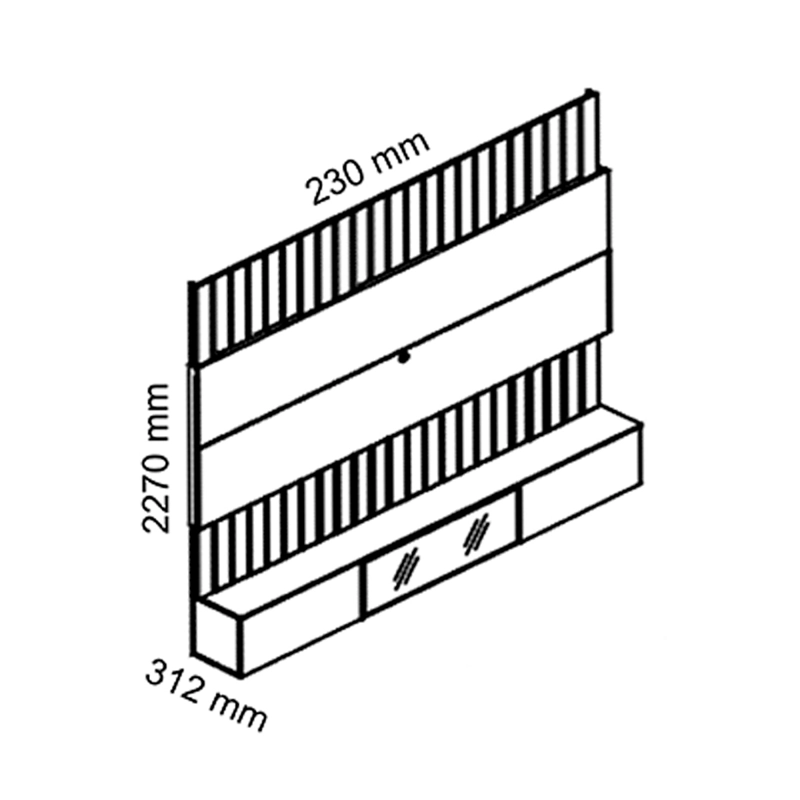 HOME RACK DECOCASA SOBERANO LED 2.3 VERDE - 6