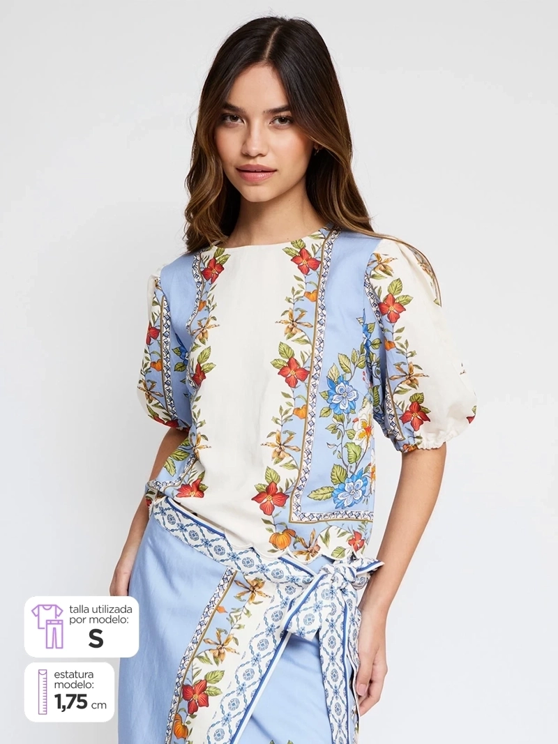 BLUSA MUJER MARQUIS BOTÁNICO - 2