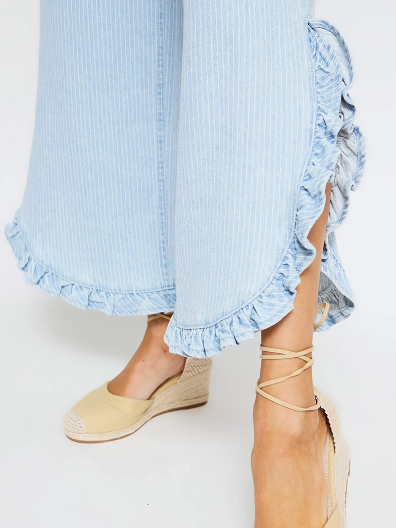 JEANS MUJER TATIENNE ALGODÓN RUFFLES - 4