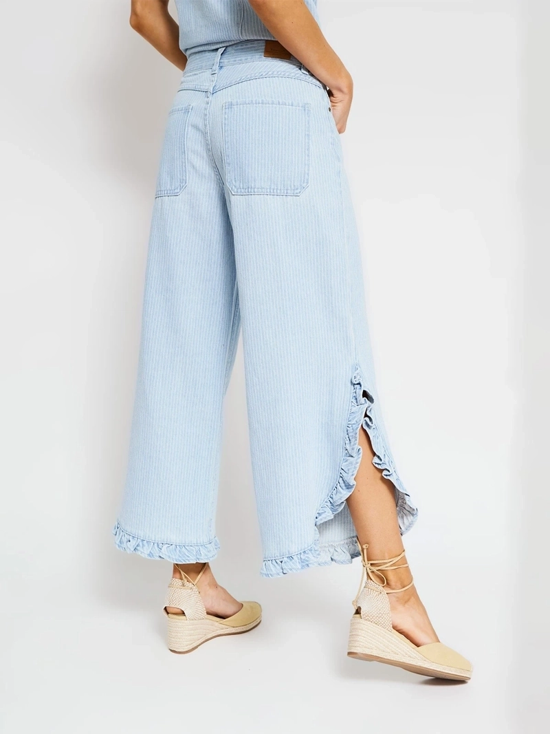 JEANS MUJER TATIENNE ALGODÓN RUFFLES - 3