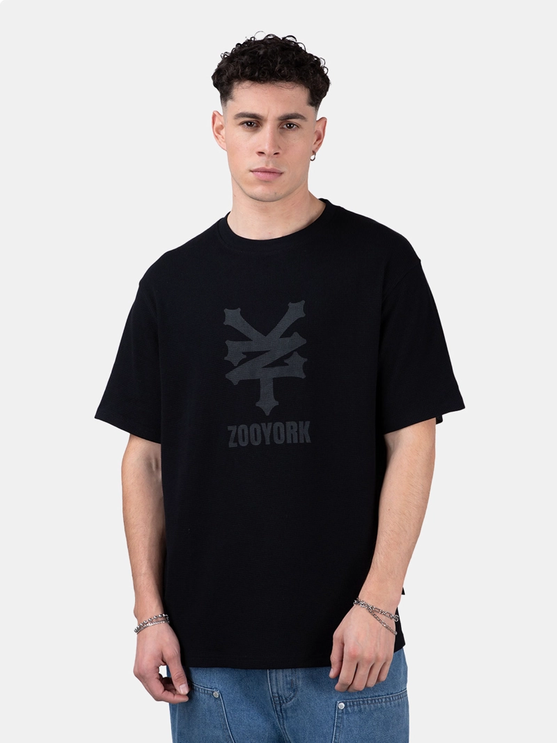 POLERA HOMBRE ZOO YORK MANGA CORTA ACANALADA