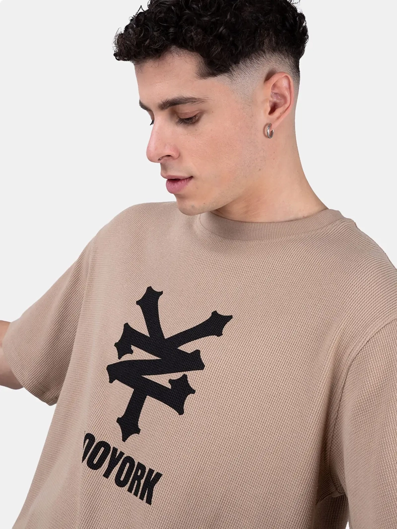 POLERA HOMBRE ZOO YORK MANGA CORTA ACANALADA - 3