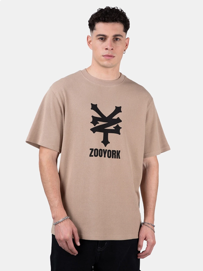 POLERA HOMBRE ZOO YORK MANGA CORTA ACANALADA