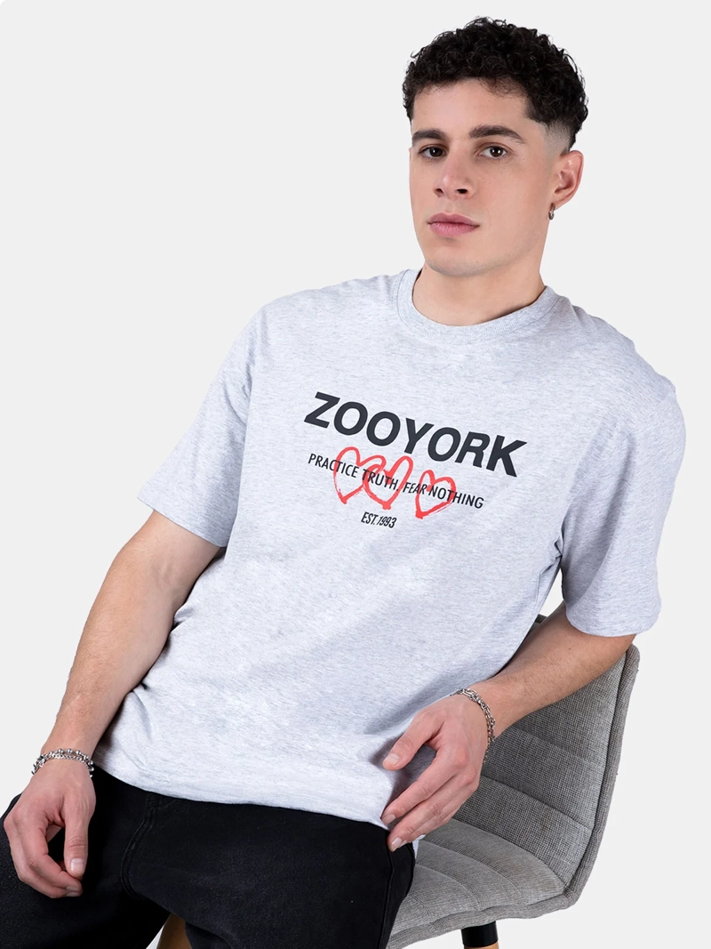 POLERA HOMBRE ZOO YORK ALGODÓN CORAZONES - 3
