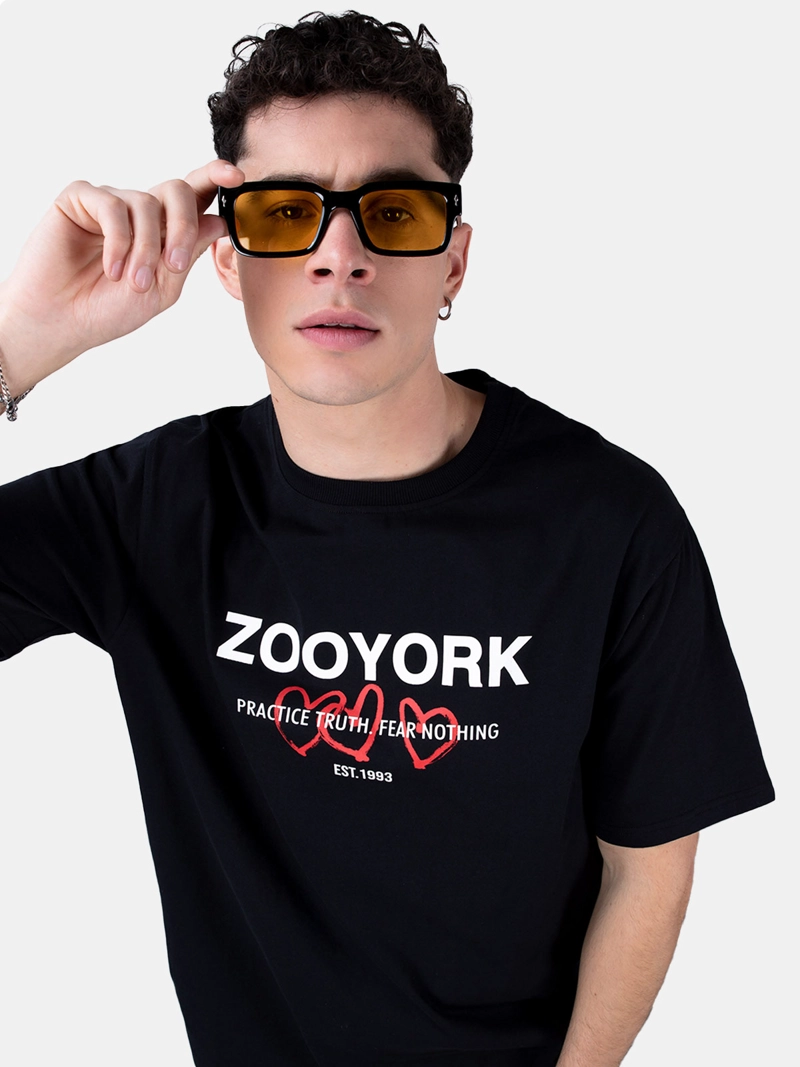 POLERA HOMBRE ZOO YORK ALGODÓN CORAZONES - 3