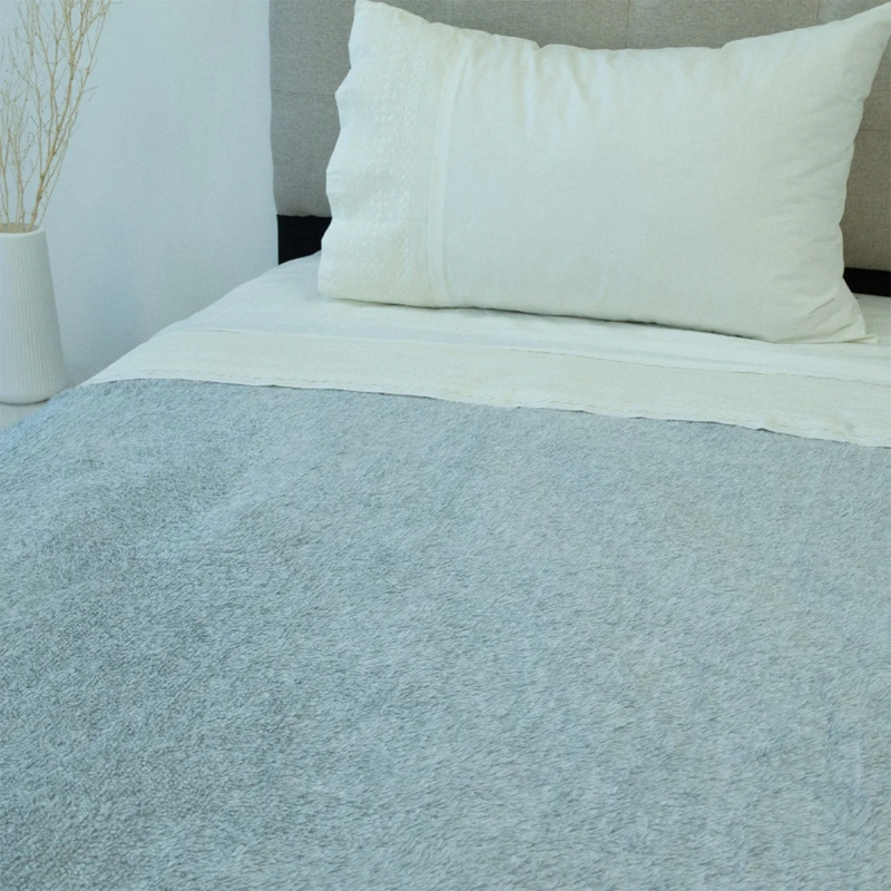 FRAZADA DORAL CHIPORRO TWO TONES 1.5 PLAZAS GRIS - 2