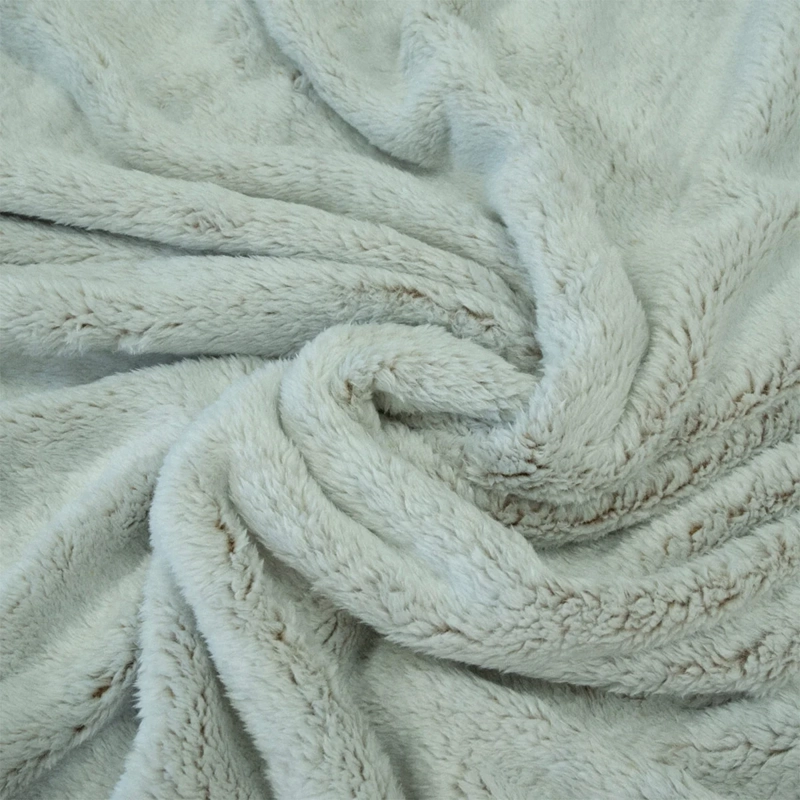 FRAZADA DORAL CHIPORRO TWO TONES 2 PLAZAS BEIGE - 3