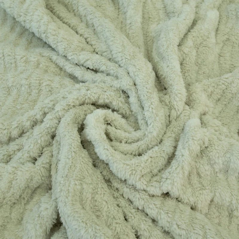 FRAZADA DORAL CHIPORRO JACQUARD 1.5 PLAZAS BEIGE - 3