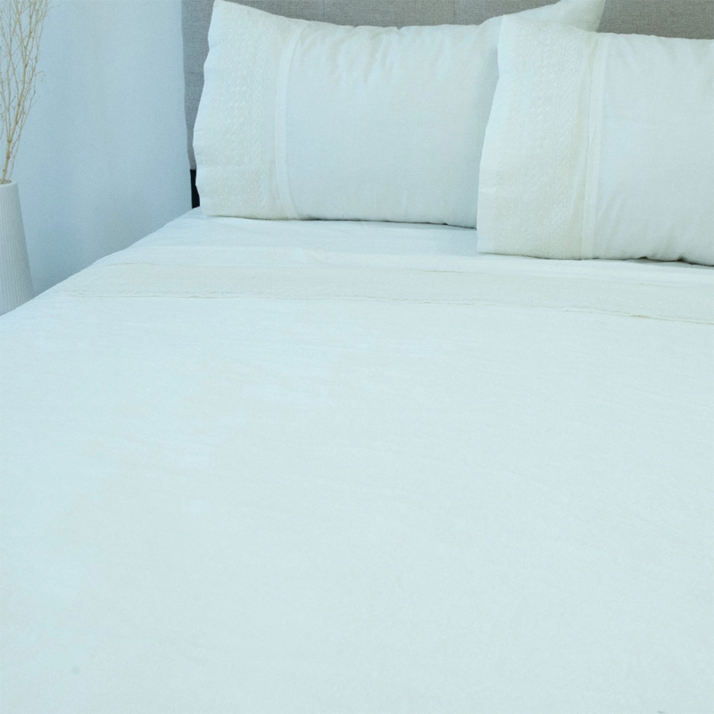 FRAZADA DORAL FLANNEL LISA KING BLANCO - 2