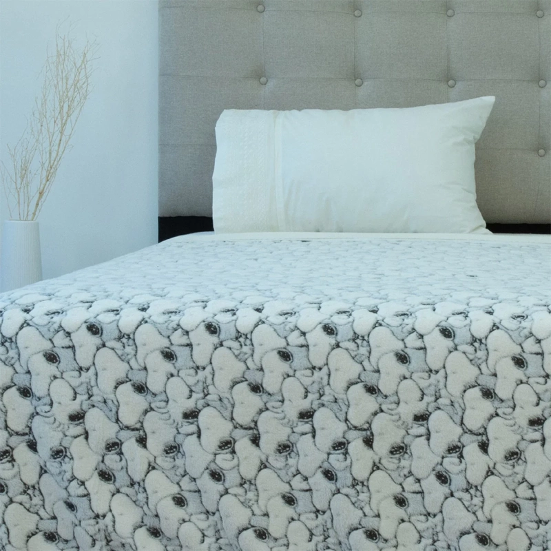 FRAZADA DORAL FLANNEL MAGIC GLOW 1.5 PLAZAS AZUL CLARO - 1