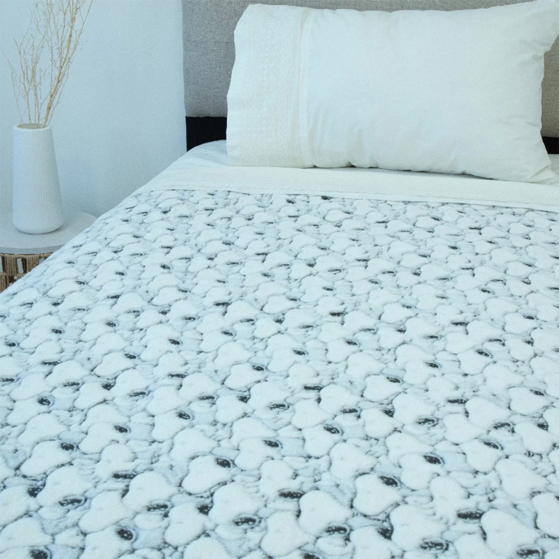 FRAZADA DORAL FLANNEL MAGIC GLOW 1.5 PLAZAS AZUL CLARO - 2