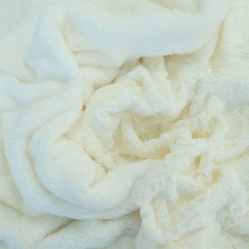 FRAZADA DORAL FLUFFLY SHERPA 1.5 PLAZAS CREMA - 3