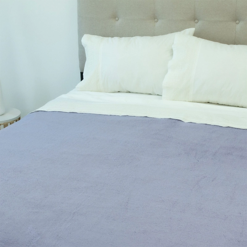 FRAZADA DORAL SOFTY LISA 2 PLAZAS MORADO - 2