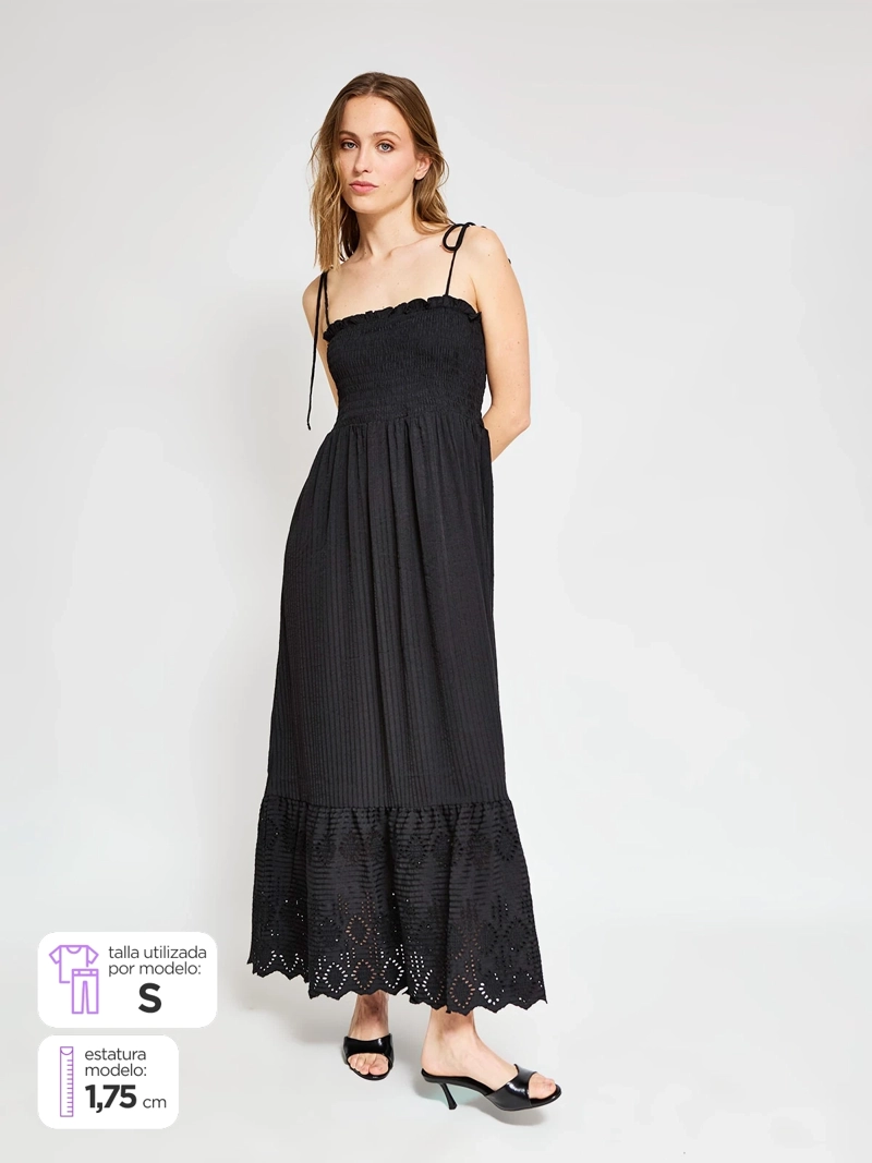 VESTIDO MUJER SFERA ALGODÓN TIRANTES