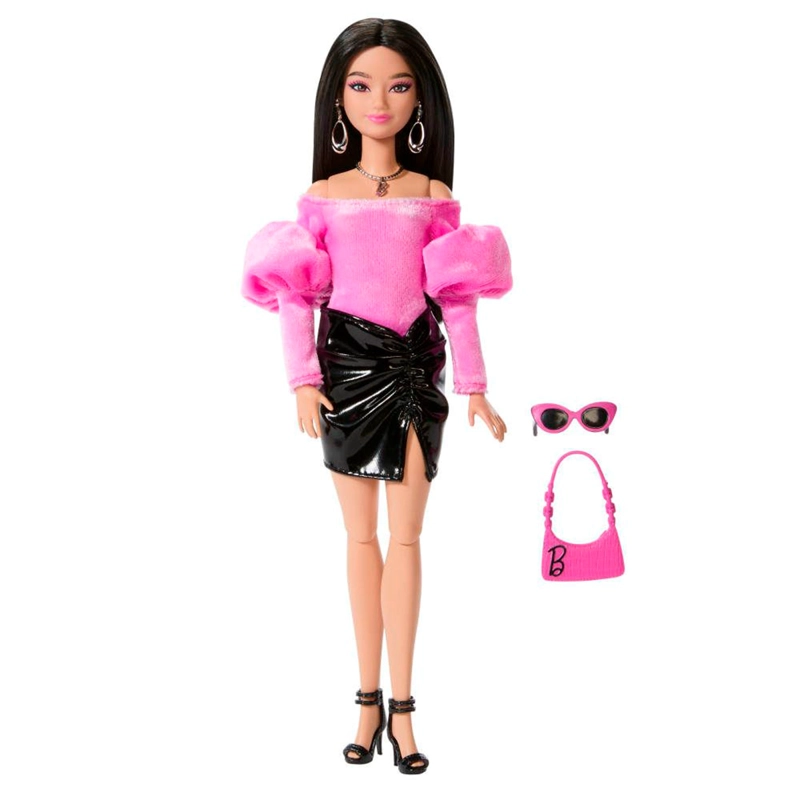 MUÑECA BARBIE FASHIONISTA DELUXE STYLE VESTIDO UN HOMBRO - 2