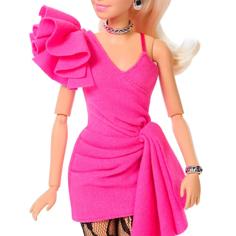 MUÑECA BARBIE FASHIONISTA DELUXE STYLE MEDIAS NEGRO Y ROSA - 4