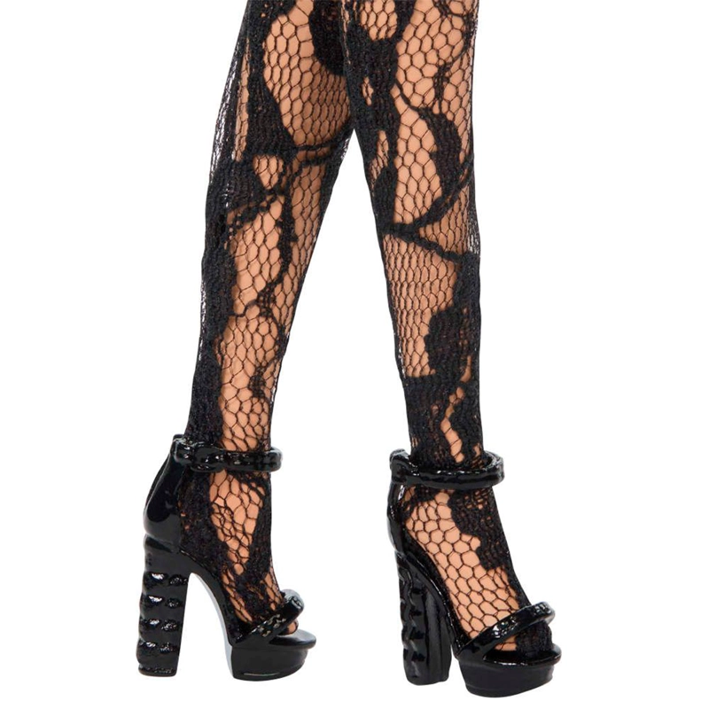 MUÑECA BARBIE FASHIONISTA DELUXE STYLE MEDIAS NEGRO Y ROSA - 5