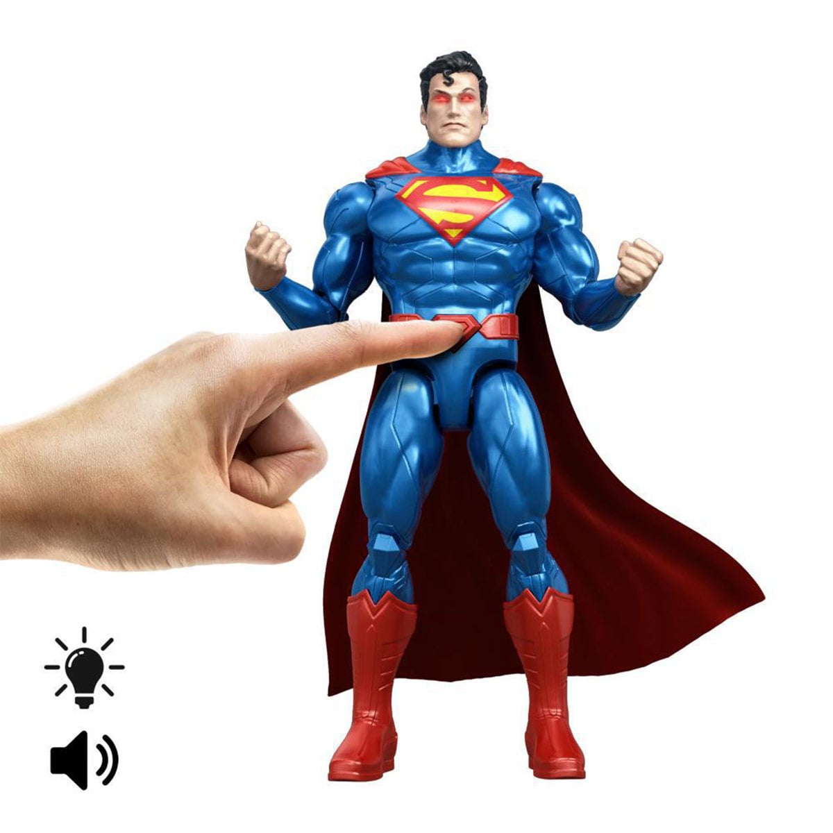 FIGURA DE ACCIÓN DC COMICS SUPERMAN 6" CON ACCESORIOS Y SONIDOS - 3