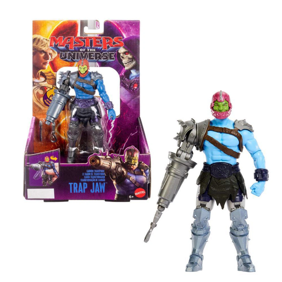 FIGURA DE ACCIÓN MASTERS OF THE UNIVERSE TRAP-JAW CON MOVIMIENTO 5.5" - 1