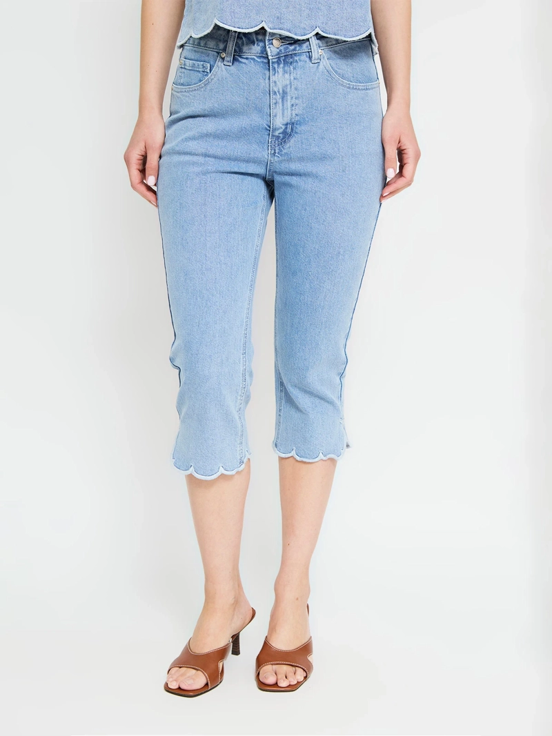 JEANS MUJER MARQUIS ALGODÓN CAPRI BORDADO - 2