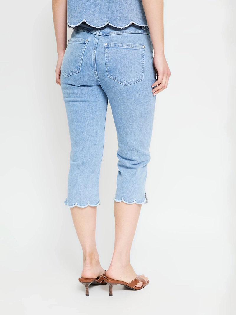 JEANS MUJER MARQUIS ALGODÓN CAPRI BORDADO - 3