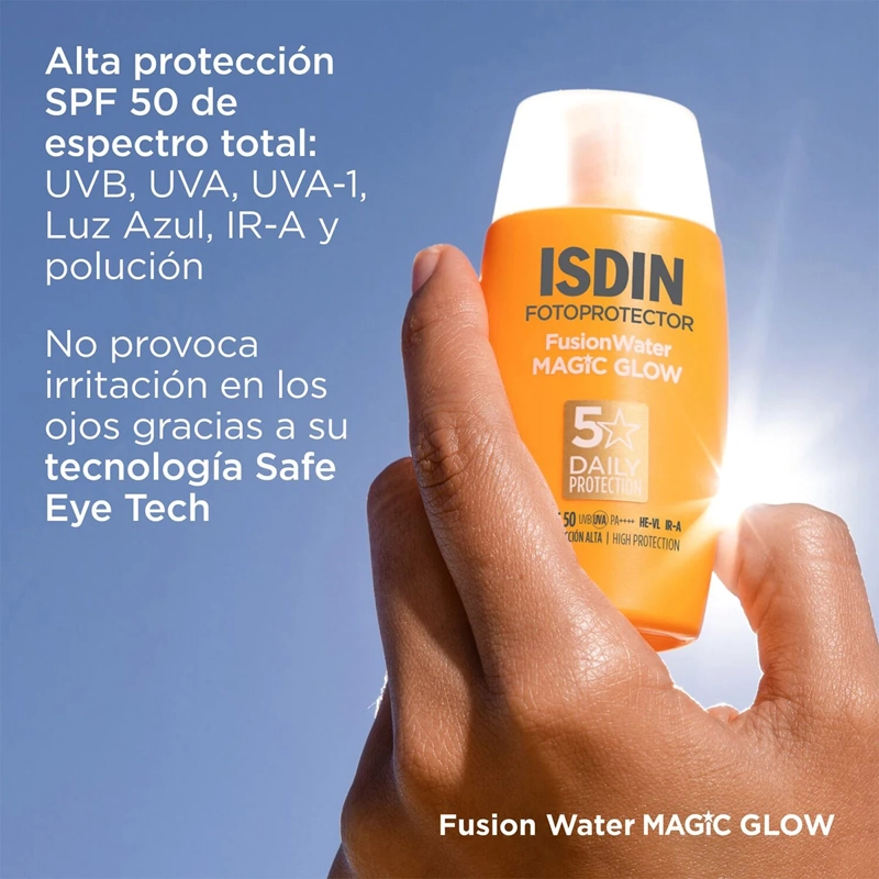 PROTECTOR SOLAR ISDIN FUSION WATER MAGIC GLOW SPF50 50ML - 2
