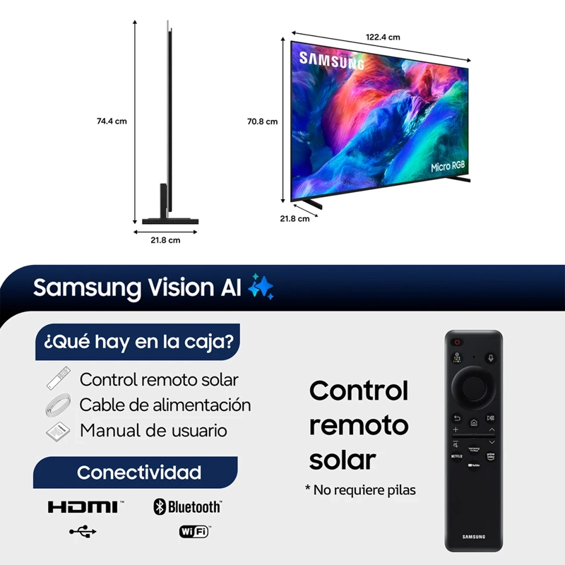 SMART TV SAMSUNG RGB MICROLED 4K UHD 55” R85H - 3