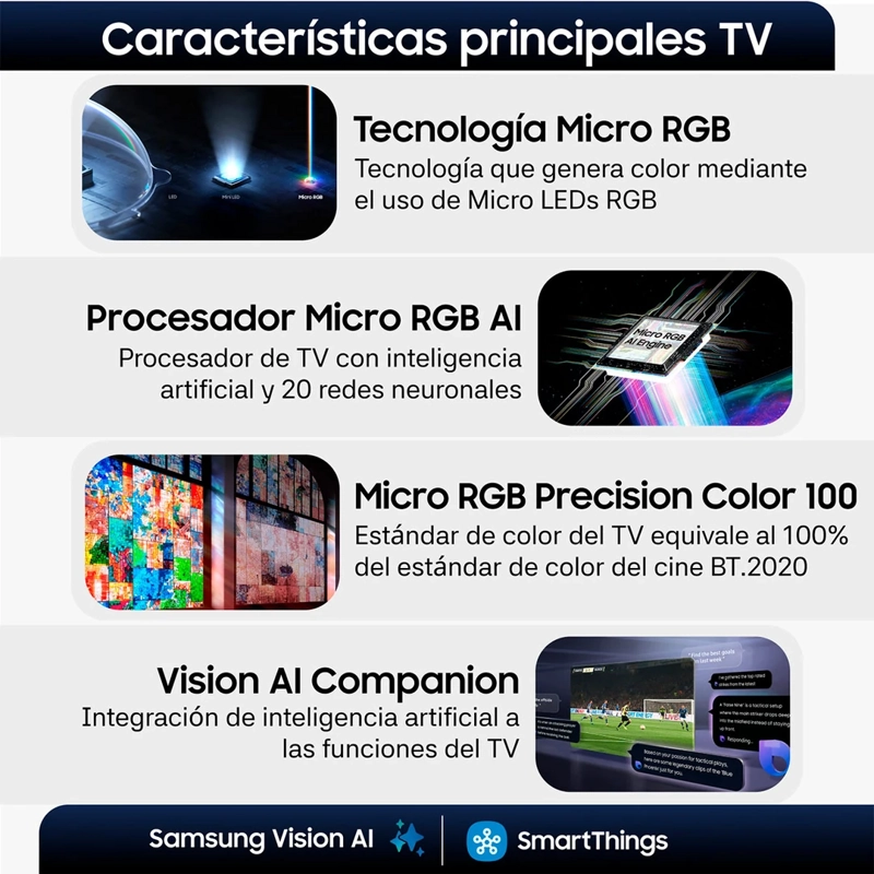 SMART TV SAMSUNG RGB MICROLED 4K UHD 55” R85H - 4