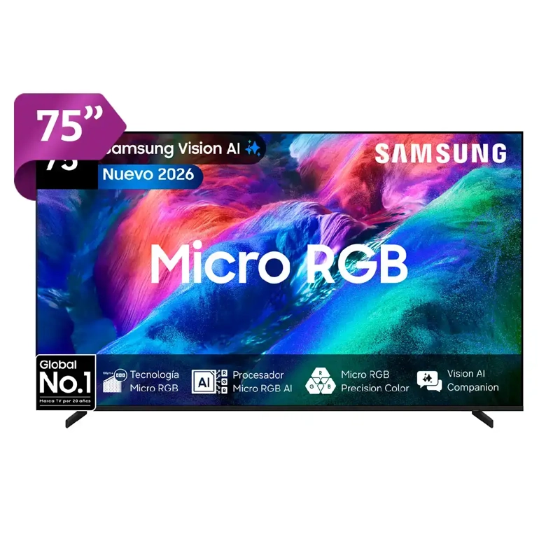 SMART TV SAMSUNG MICRO RGB 4K UHD 75” R85H - 1