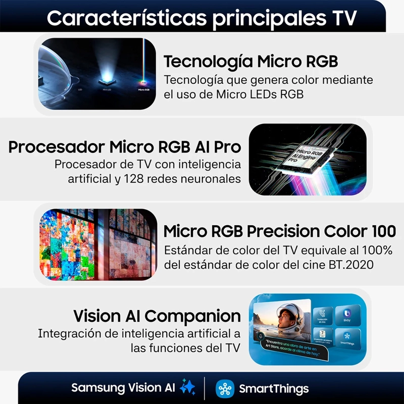 SMART TV SAMSUNG MICRO RGB 4K UHD 85” R95H - 6